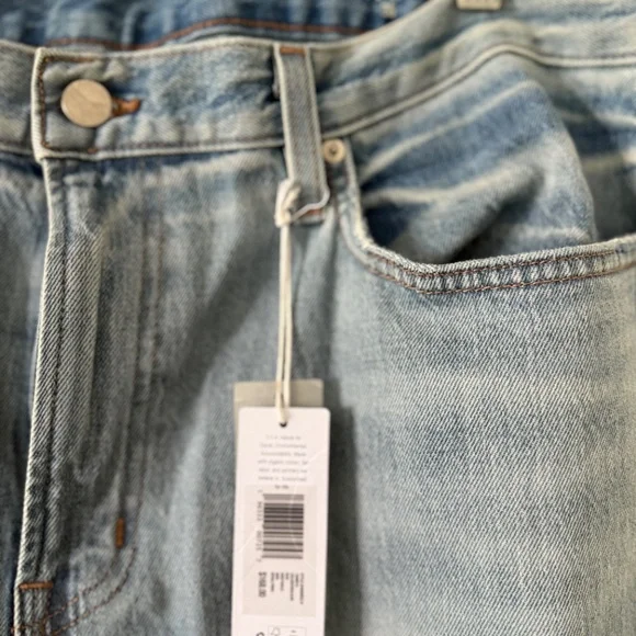 Outerknown SEA Jeans Drifter Tapered Fit Mens 36x34 Light Wash NEW - Picture 2 of 5